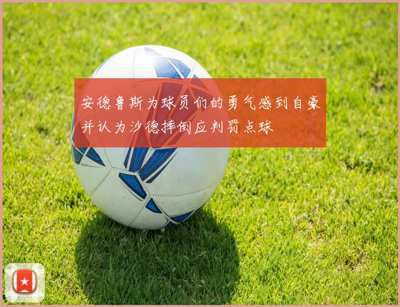 安德鲁斯为球员们的勇气感到自豪并认为沙德摔倒应判罚点球